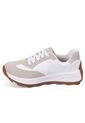 Tenis LifeStyle Blanco-Gris Athleisure Beira Rio de Beira Rio