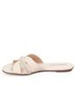 Sandalia Plana Flat Casual Blanco-Crema-Cristal Beira Rio de Beira Rio