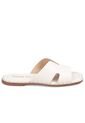 Sandalia Plana Slide Casual Blanco-Marfil Beira Rio de Beira Rio