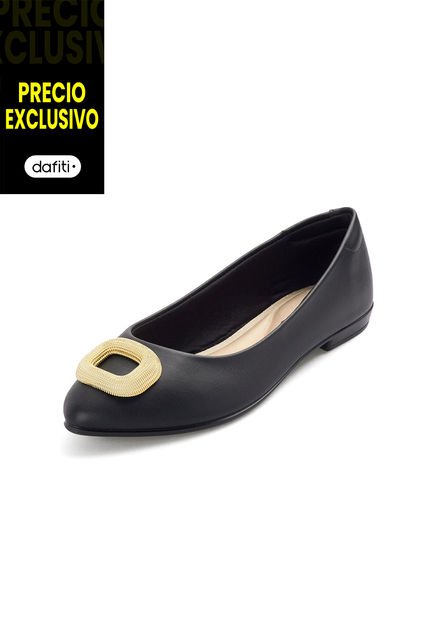 Baleta Negro- Plata Beira Rio