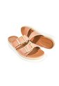 Price Shoes Plataformas Doble Hebilla Mujer 0228575-101CAMEL de Beira Rio