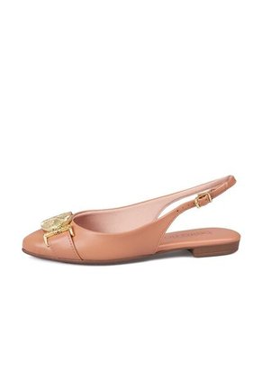 ZUECO NUDE DORADO BEIRA RIO