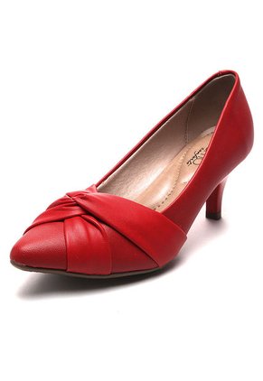 Tacón Medio Rojo Beira Rio