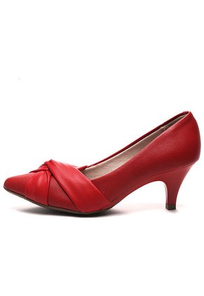 Tacón Medio Rojo Beira Rio