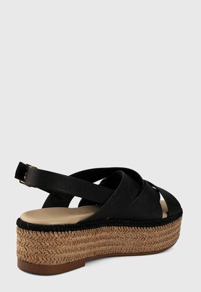 Sandalia Negro-Beige Beira Rio