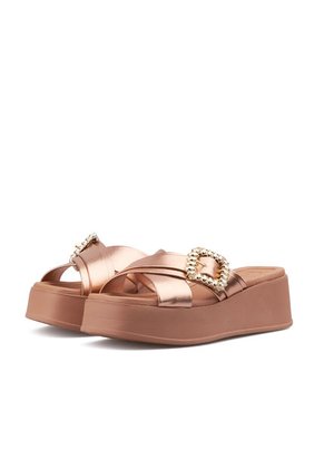 SANDALIAS MUJER ORO ROSA BEIRA RIO