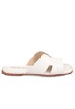 Sandalia Plana Slide Casual Blanco-Marfil Beira Rio de Beira Rio