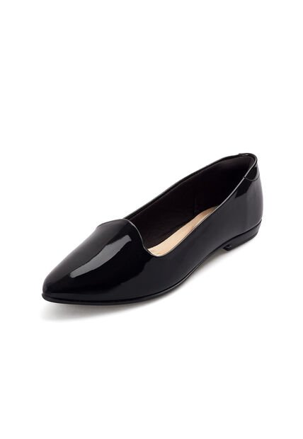 Baleta Verniz Negro Beira Rio