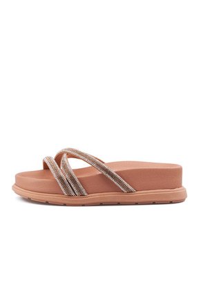 Sandalia Plana Line Nude-Cristal Beira Rio
