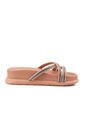 Sandalia Plana Line Nude-Cristal Beira Rio de Beira Rio