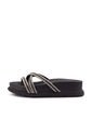 Sandalia Plana Line Negro-Cristal Beira Rio de Beira Rio