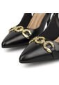 Tacon Alto Slingback Negro Napa Beira Rio de Beira Rio