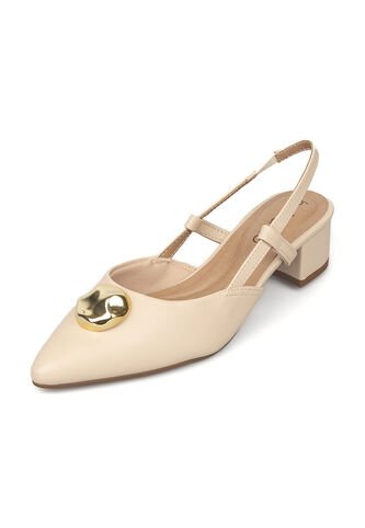 Tacon Bajo Cuadrado Slingback Ostra Beira Rio Beira Rio