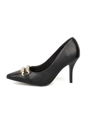 Tacon Stiletto Alto Negro Napa Beira Rio