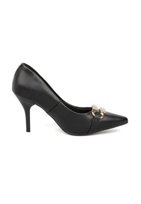 Tacon Stiletto Alto Negro Napa Beira Rio