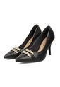 Tacon Stiletto Alto Negro Napa Beira Rio de Beira Rio