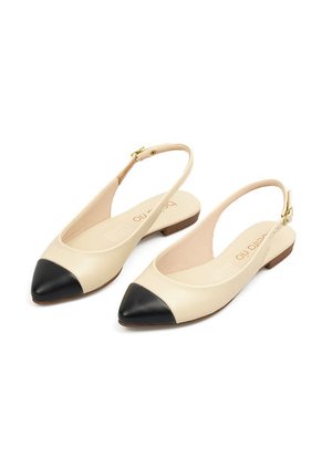 ZUECO CREMA NEGRO BEIRA RIO