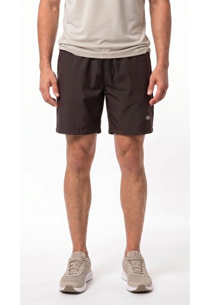 Pantaloneta Deportiva Café Con Ciclista Para Hombre