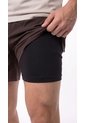Pantaloneta Deportiva Café Con Ciclista Para Hombre de Belife