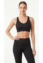 Top Deportivo Negro Con Tiras En Espalda Para Mujer de Belife