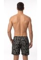 Bermuda De Playa Negra Sublimada Para Hombre de Belife