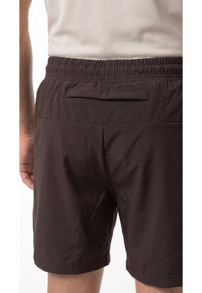 Pantaloneta Deportiva Café Con Ciclista Para Hombre