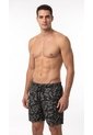 Bermuda De Playa Negra Sublimada Para Hombre de Belife