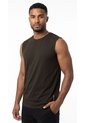 Camiseta Deportiva Café Manga Sisa Para Hombre de Belife