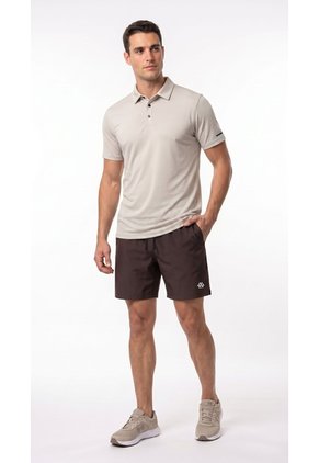 Pantaloneta Deportiva Café Con Ciclista Para Hombre