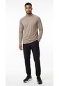 Camiseta Deportiva Taupe Manga Larga Para Hombre de Belife