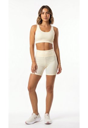 Top Deportivo Blanco Con Tiras En Espalda Para Mujer