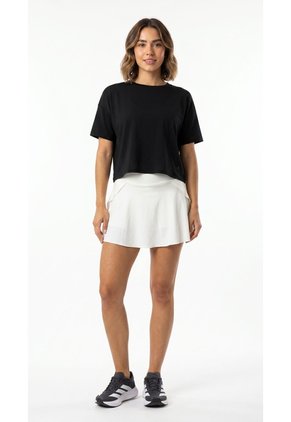 Camiseta Deportiva Negra Manga Corta Para Mujer