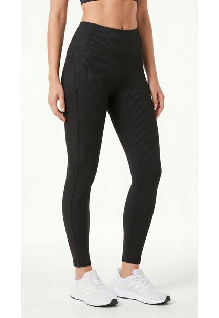 Legging Negro Pretina Ancha Para Mujer