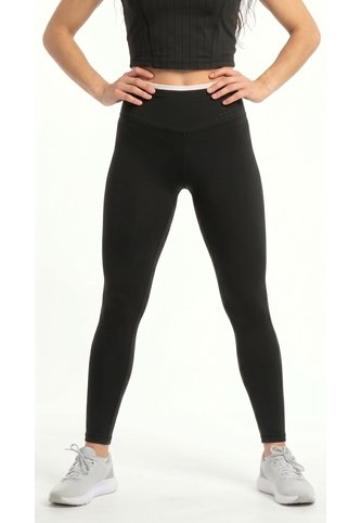 Legging Negro Con Corte Láser Para Mujer Belife