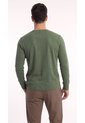 Camiseta Henley Verde Manga Larga Para Hombre de Belife