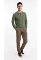 Camiseta Henley Verde Manga Larga Para Hombre de Belife