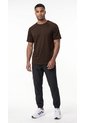 Camiseta Deportiva Café Manga Ranglan Para Hombre de Belife