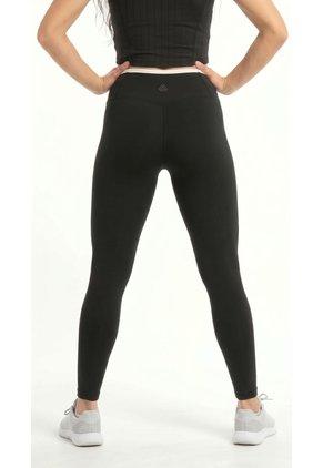 Legging Negro Con Corte Láser Para Mujer
