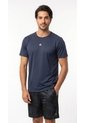 Camiseta Deportiva Azul Oscuro Manga Corta Para Hombre de Belife