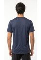 Camiseta Deportiva Azul Oscuro Manga Corta Para Hombre de Belife