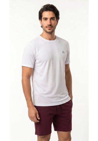 Camiseta Deportiva Blanca Para Hombre Belife