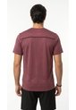 Camiseta Deportiva Burgundy Manga Corta Para Hombre de Belife