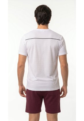 Camiseta Deportiva Blanca Para Hombre