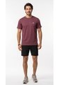 Camiseta Deportiva Burgundy Manga Corta Para Hombre de Belife
