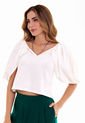 Blusa Manga 3/4 Bombacha Mujer Ivory Belife de Belife