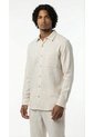 Camisa Semilla Manga Larga En Lino Para Hombre de Belife