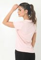 Camiseta Deportiva Rosada Cuello Camisero Y Transfer Reflectivo Para Mujer Belife de Belife