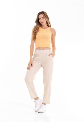 Blusa Manga Sisa Amarillo Papaya Para Mujer Belife