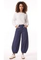 Pantalón Baggy Azul índigo Para Mujer de Belife