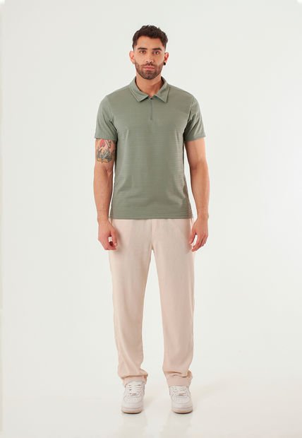 Camiseta Polo Verde Para Hombre